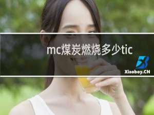 mc煤炭燃烧多少tick