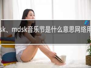 mdsk、mdsk音乐节是什么意思网络用语什么梗