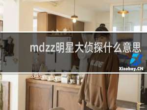 mdzz明星大侦探什么意思，是什么的缩写什么梗