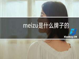 meizu是什么牌子的手机