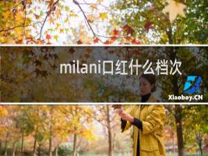 milani口红什么档次