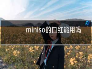 miniso的口红能用吗