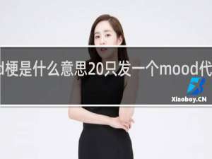 mood梗是什么意思 只发一个mood代表啥什么梗