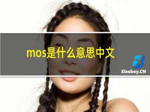 mos是什么意思中文翻译（MOS是什么意思）