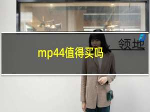 mp44值得买吗