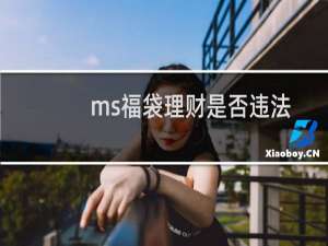 ms福袋理财是否违法