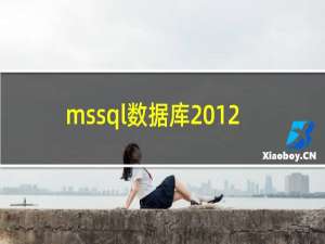mssql数据库2012