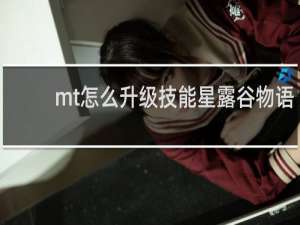 mt怎么升级技能星露谷物语