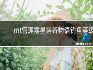 mt管理器星露谷物语钓鱼等级