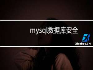 mysql数据库安全