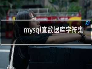 mysql查数据库字符集