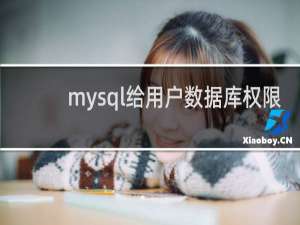 mysql给用户数据库权限