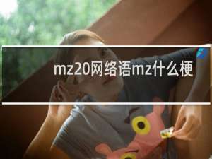 mz 网络语mz什么梗