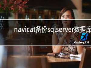 navicat备份sqlserver数据库