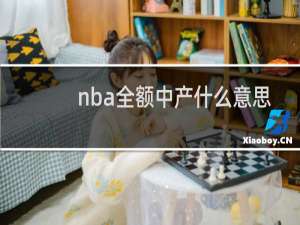 nba全额中产什么意思