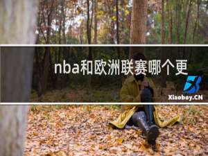 nba和欧洲联赛哪个更厉害