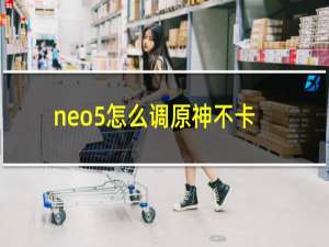 neo5怎么调原神不卡