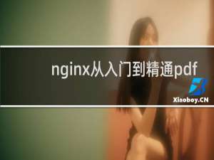nginx从入门到精通pdf