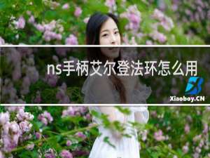 ns手柄艾尔登法环怎么用