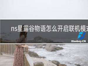 ns星露谷物语怎么开启联机模式