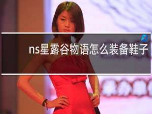 ns星露谷物语怎么装备鞋子
