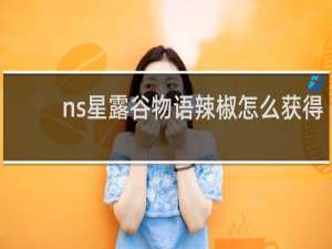 ns星露谷物语辣椒怎么获得