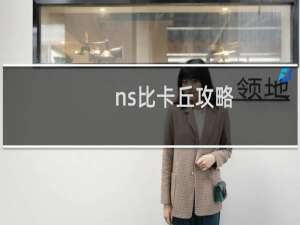 ns比卡丘攻略