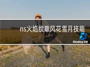 ns火焰纹章风花雪月技能