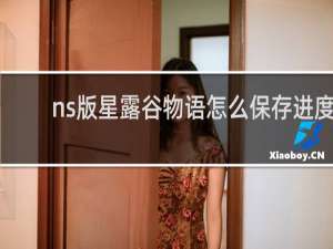 ns版星露谷物语怎么保存进度
