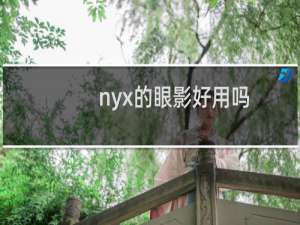 nyx的眼影好用吗