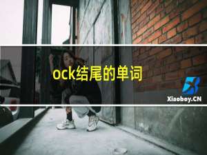 ock结尾的单词