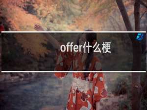 offer什么梗