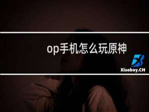 op手机怎么玩原神