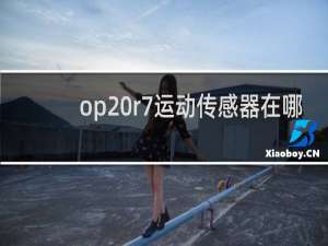 op r7运动传感器在哪