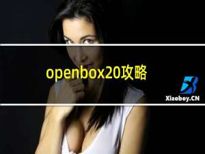 openbox 攻略