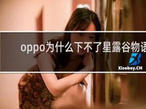 oppo为什么下不了星露谷物语