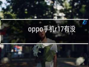 oppo手机r17有没有nfc功能