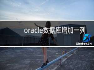 oracle数据库增加一列