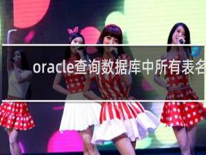 oracle查询数据库中所有表名