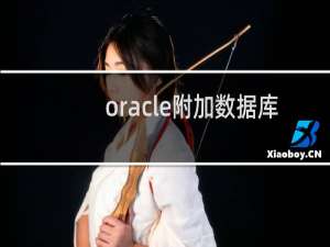 oracle附加数据库