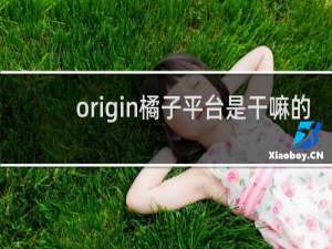 origin橘子平台是干嘛的（origin橘子平台）