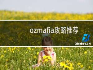 ozmafia攻略推荐