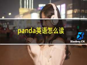 panda英语怎么读