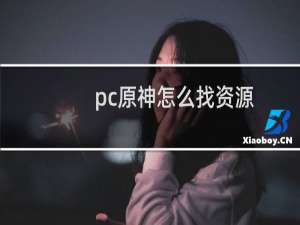 pc原神怎么找资源
