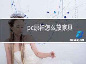 pc原神怎么放家具