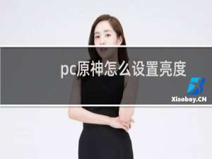pc原神怎么设置亮度