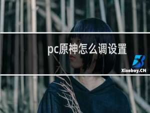 pc原神怎么调设置