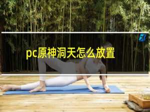 pc原神洞天怎么放置