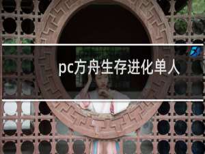 pc方舟生存进化单人