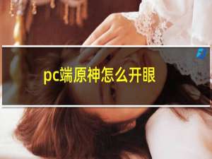 pc端原神怎么开眼